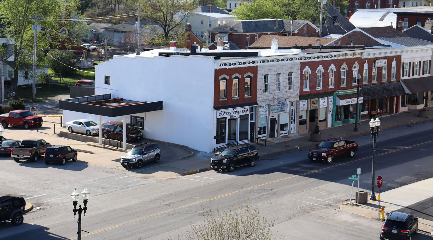 Busy Hannibal Street Corner