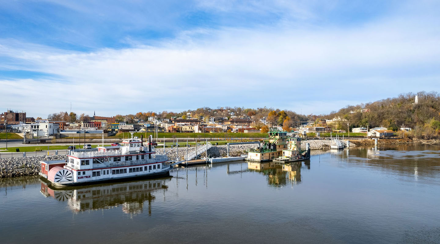 A view of Hannibal from the river